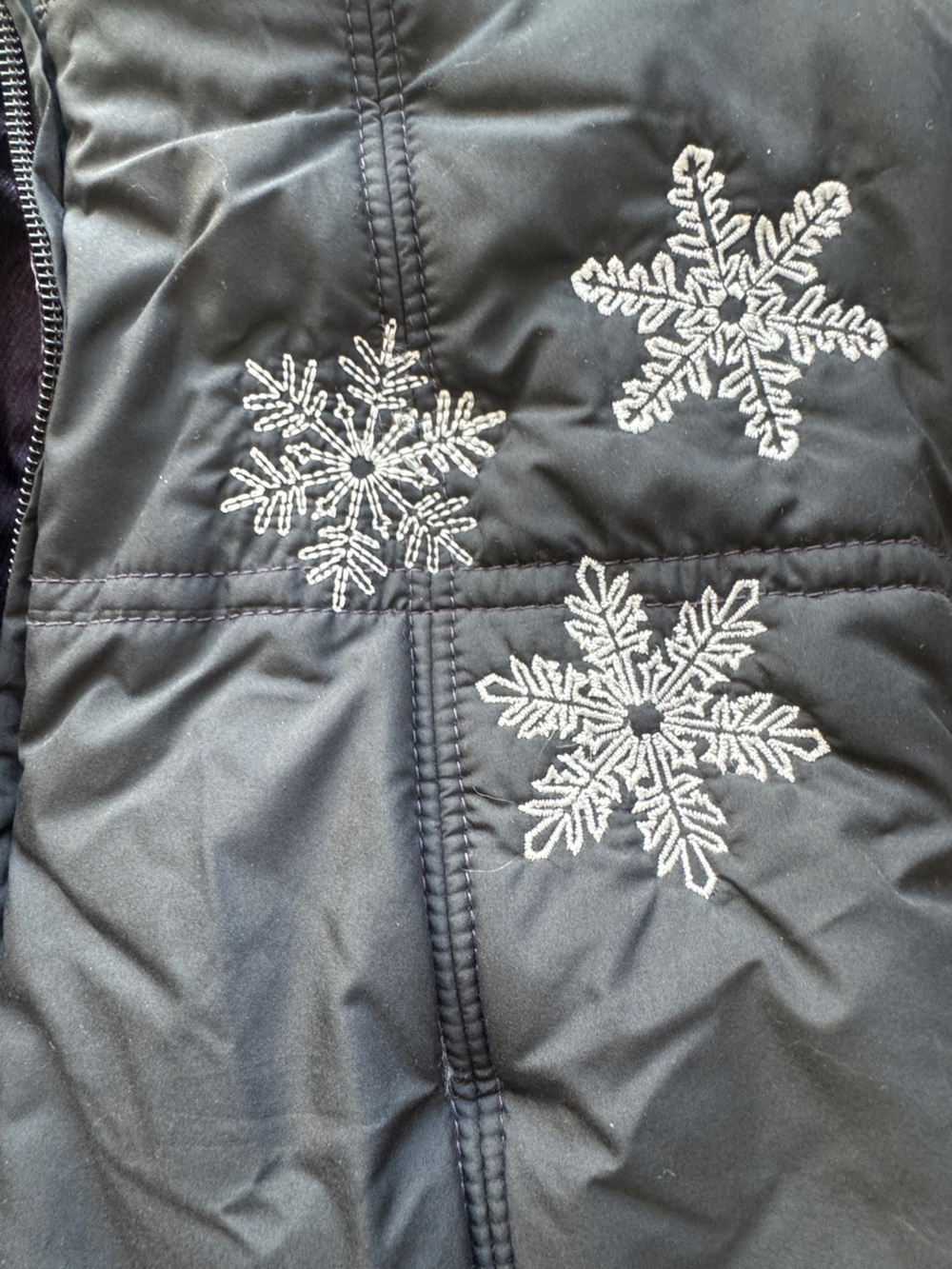 Vintage Alp-n-Rock Reversible "Freedom" Embroidered Puffer Vest Size 3 (Med) Y2K - Picture 9 of 12